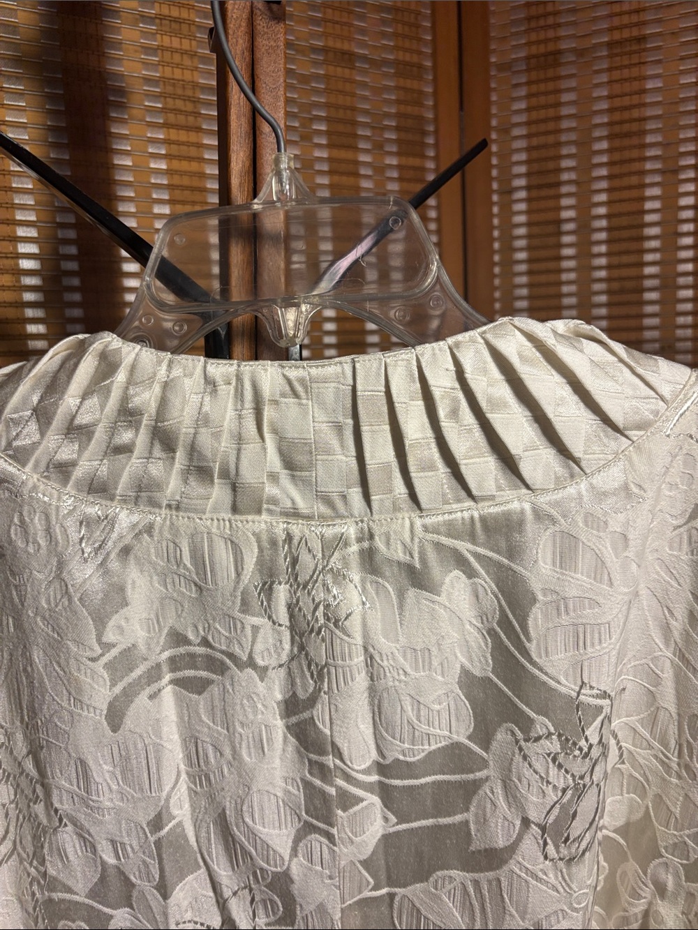 Chicos | Women’s Amaye Antique Ivory Jacquard Jacket/Blouse - Size 1 (Medium) - Picture 10 of 15